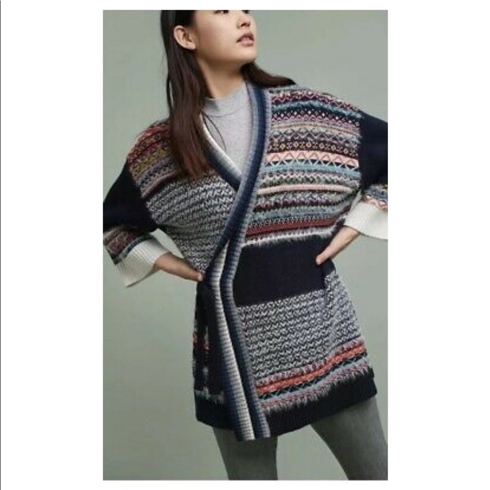Sleeping on Snow Mixed Stitch Cardigan xs/s